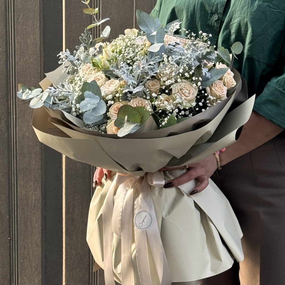 Букет «Arkansas» с кустовыми розами