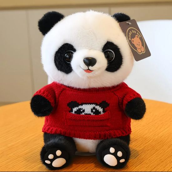 Мягкая игрушка панда в свитере
