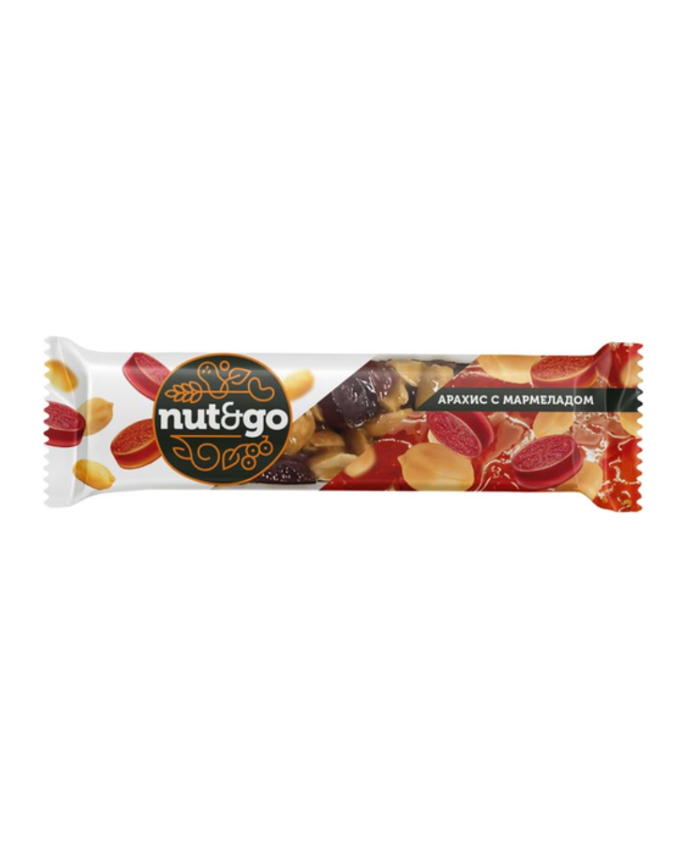 Батончик Nut & Go арахис с мармеладом