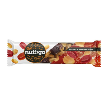 Батончик Nut & Go арахис с мармеладом