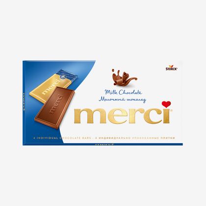 Merci молочный шоколад 100гр