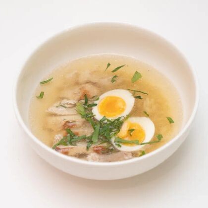 Куриный бульон с орзо