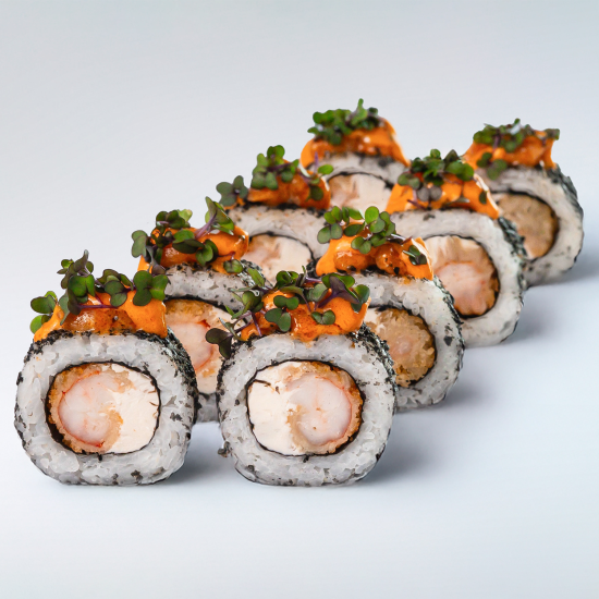 Лосось тартар с креветкой