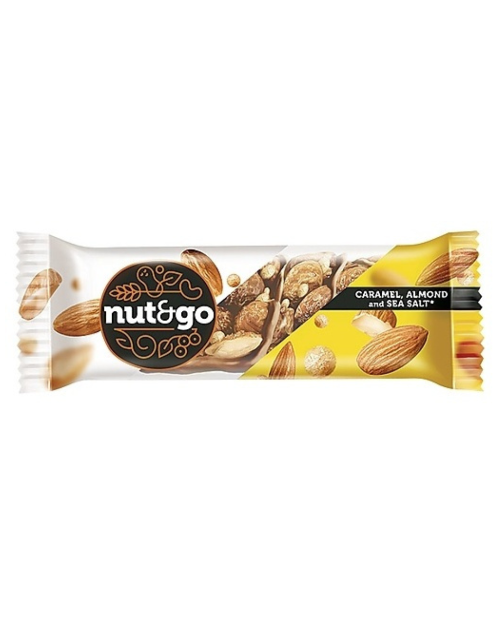 Батончик Nut & Go миндаль, карамель и морская соль