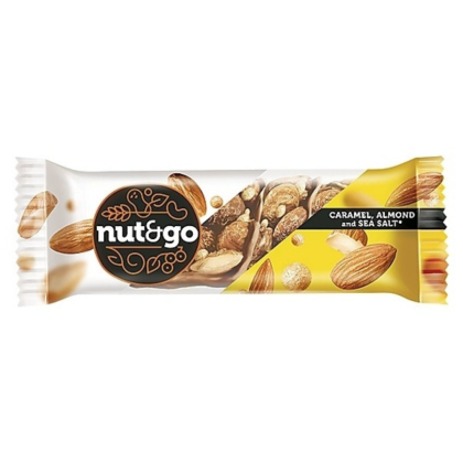 Батончик Nut & Go миндаль, карамель и морская соль
