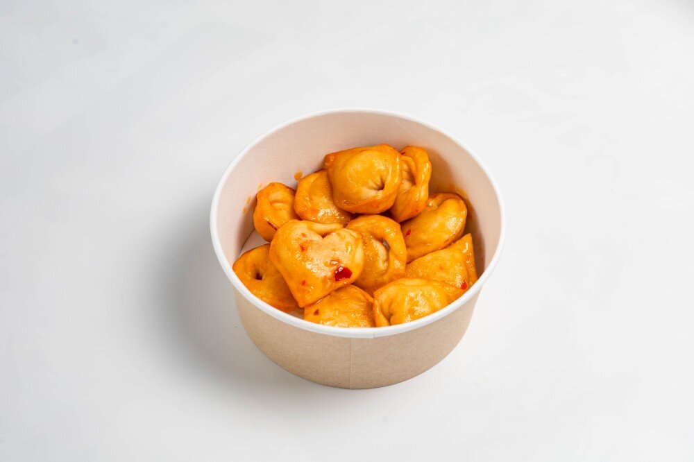 Кунманду жареные с курицей и кимчи