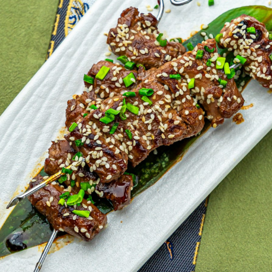 Якитори из телятины