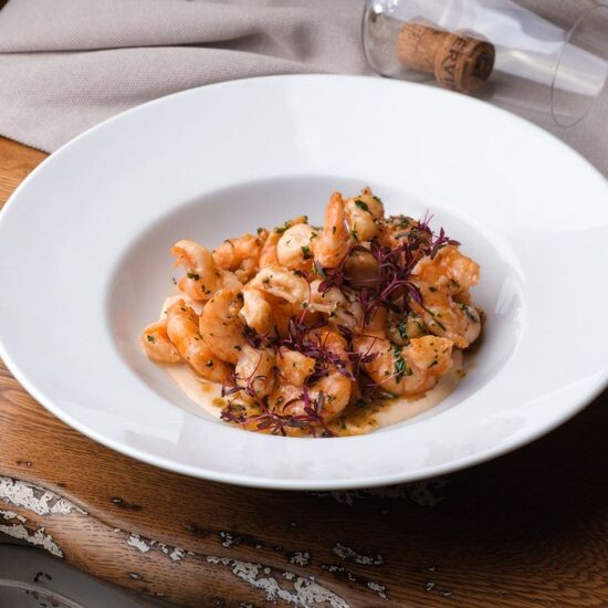 Соте из креветок