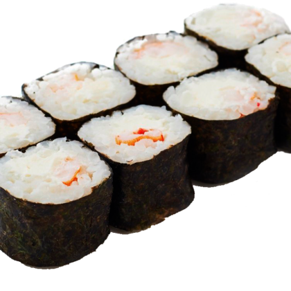 Сливочный ролл с крабом и  креветкой