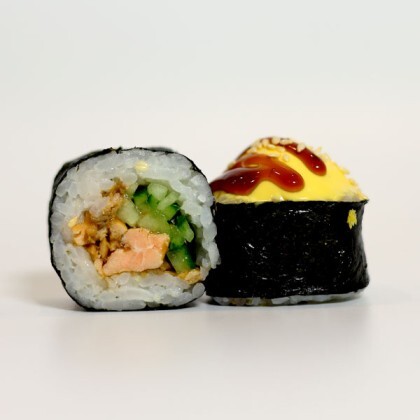 Лосось с сырной шапкой