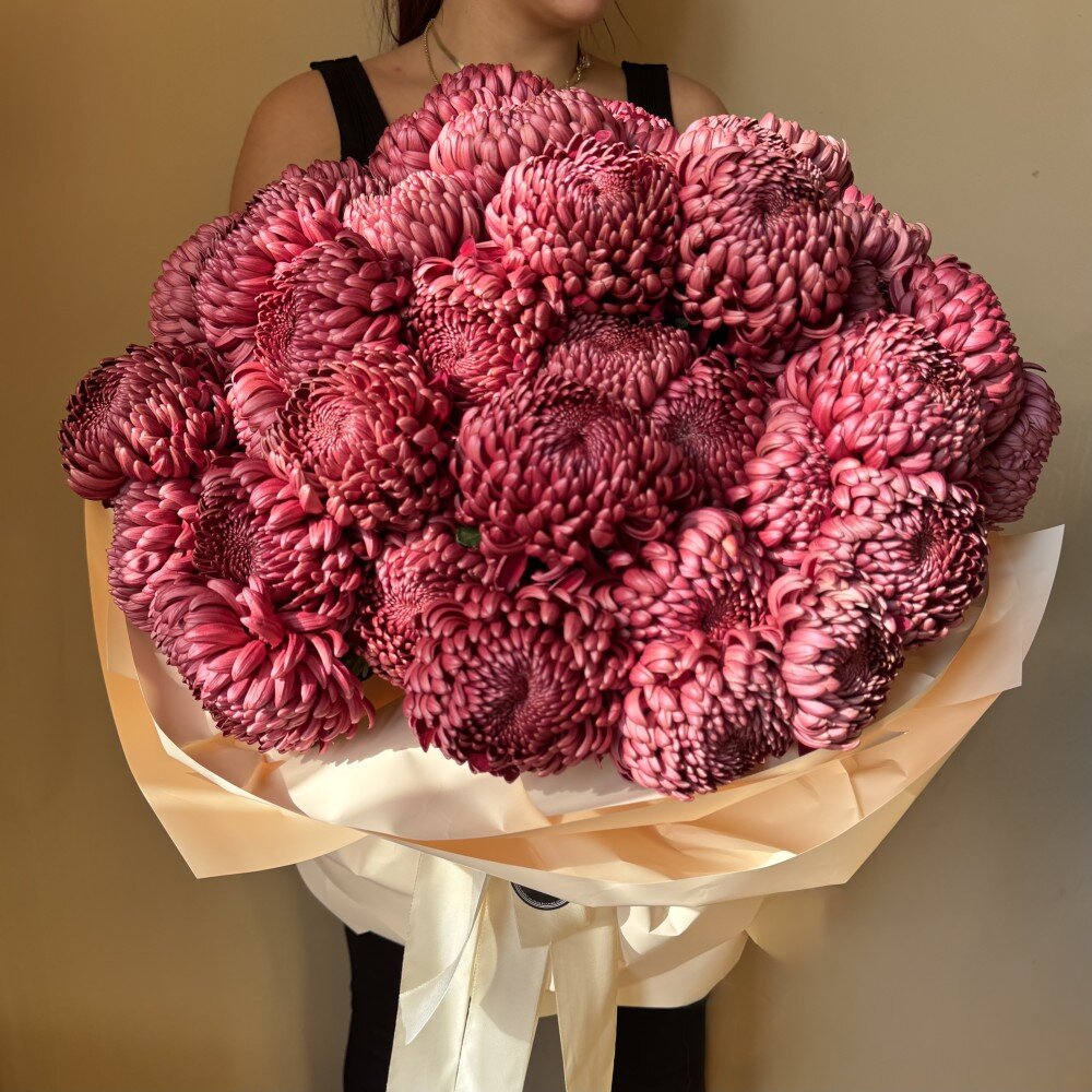 Моно букет «Thames» с хризантемой бигуди