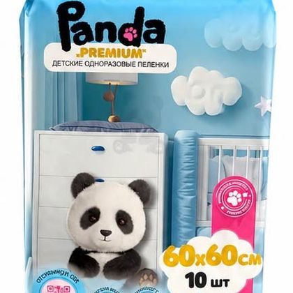 Пеленки Panda Premium 60*60 см (10 уп/10 блок)