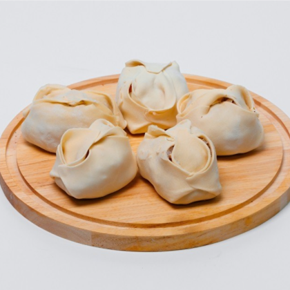 Манты с фаршем и картошкой